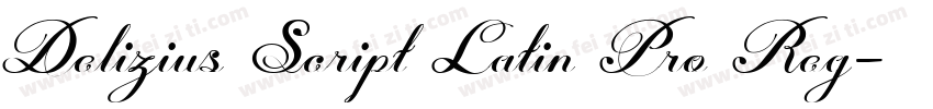 Delizius Script Latin Pro Reg字体转换